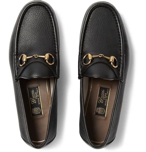 black gucci loafers men's|men's gucci bit loafer.